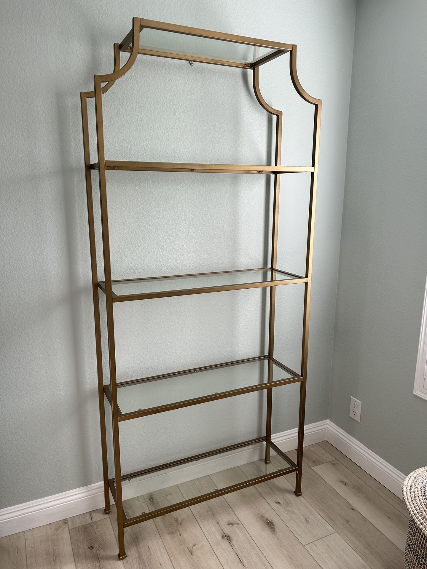 Golden Glass Shelf