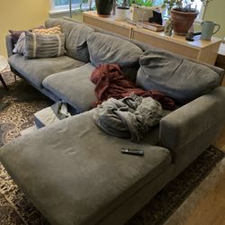 Gray Fabric Couch
