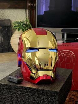 Iron Man Mk5 Helmet Red/Gold with controller and retractable face mask