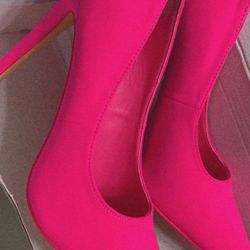Hot Pink Stiletto Heels Size 9