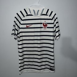 France National Team Training Jersey Mens Medium White Nike 2022 2023 Football