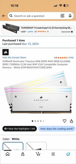 Corsair dominator titanium ddr5
