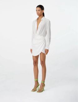 GAUGE81 Naha Silk Mini Dress — XS 🤍  Elegant GAUGE81 Naha mini dress in Ivory, made from 100% pure silk.