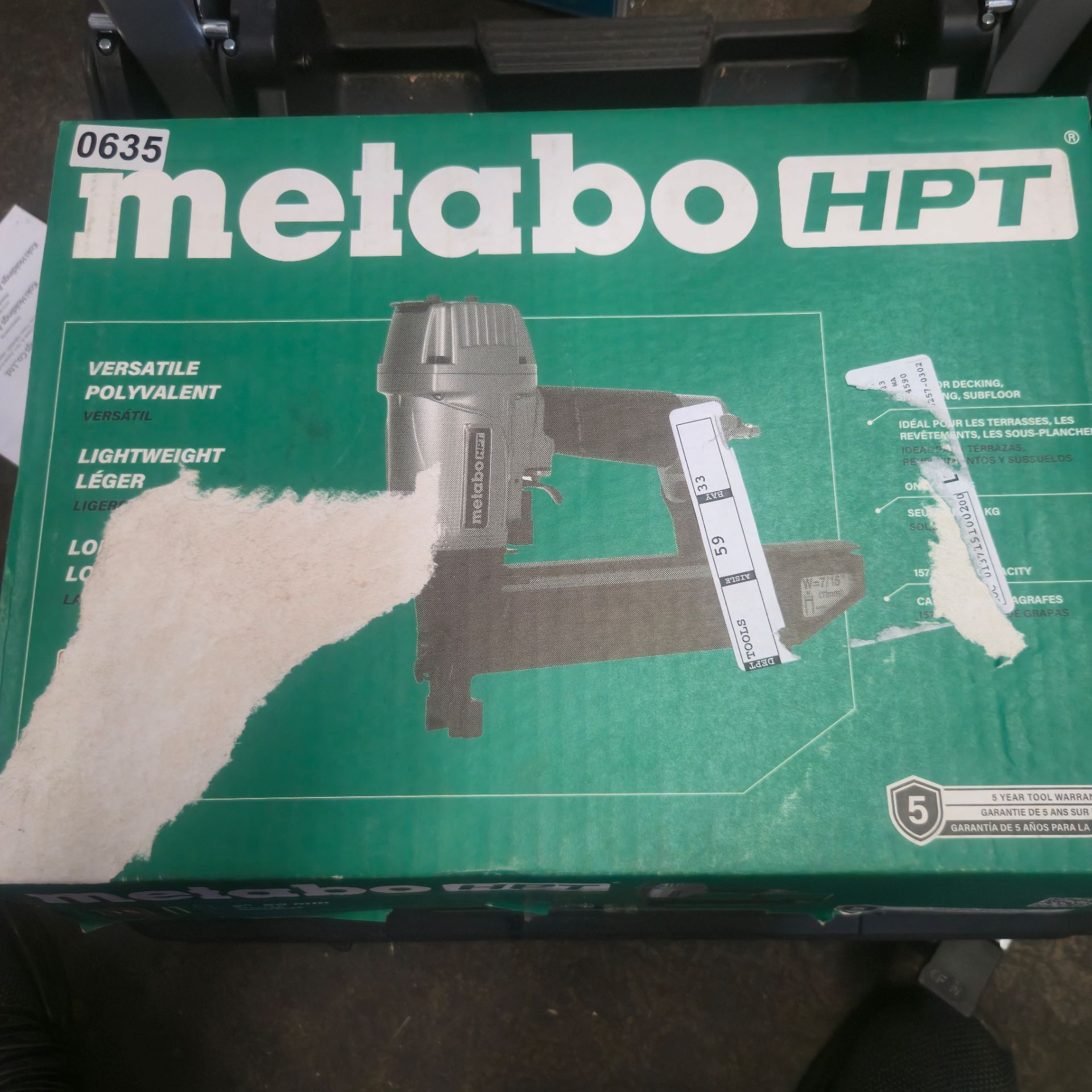 Metabo HPT 16 -Gauge 7/16-in Medium crown Construction Pneumatic Stapler #5492