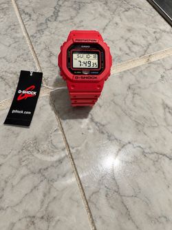 Red Casio G-SHOCK Digital Watch