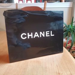 CHANEL Black Retail Shopping Bag Tote 052735