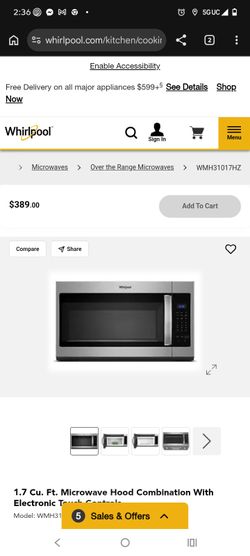 Whirlpool Over-the-Range Microwave