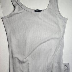 Forever 21 Meli Ribbed Maxi Dress - Heather Grey