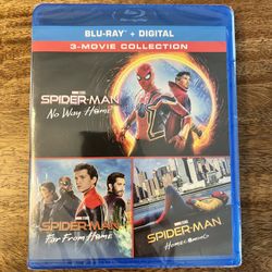Spider-Man Trilogy Digital / Blu Ray (Tom Holland) -New