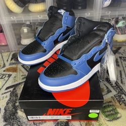 Jordan 1 High Dark Marina Blue Size 6.5y