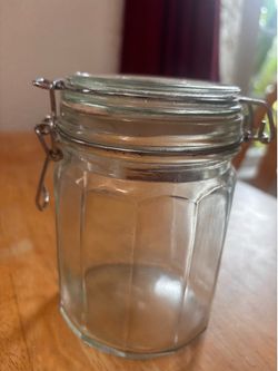 Heavy Sturdy Glass jar