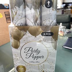 Party Confetti Popper Pack Of 6