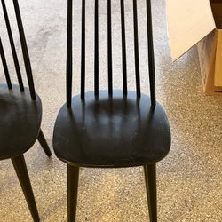 Black Dining Chairs $50