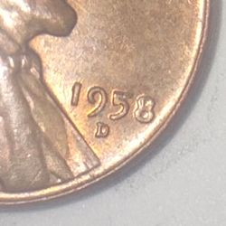 1958 Ddoubling on date wheat cent