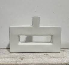 Z Gallerie Miami Rectangular Ceramic Vases / Trays - Set of 2