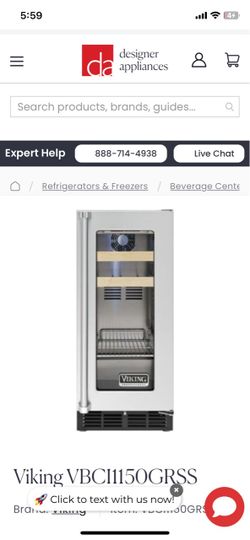 Viking VBCI1150GRSS Beverage Center