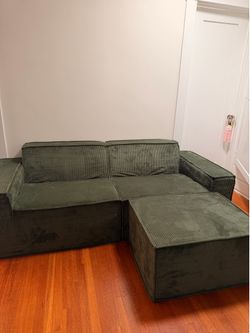 Corduroy Green Cloud Sofa
