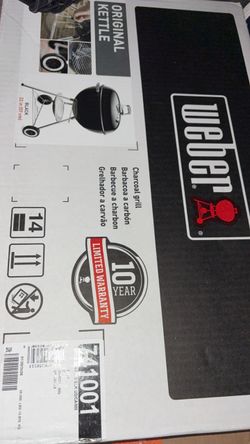 Weber charcoal gril 22 in brand new