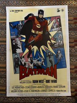 Italian Batman Movie Poster Print