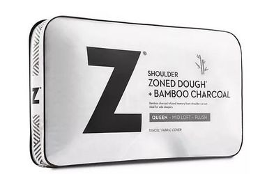 Zoned Dough Charcoal Memory Foam Shoulder Pillow