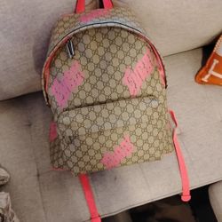 Gucci GG supreme Print Backpack