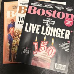 3 New Boston Massachusetts Magazines March-May (SHIP ONLY)