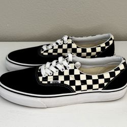 VANS Era (Primary Check) Black/White (damaged box) Size 8.5 Mens