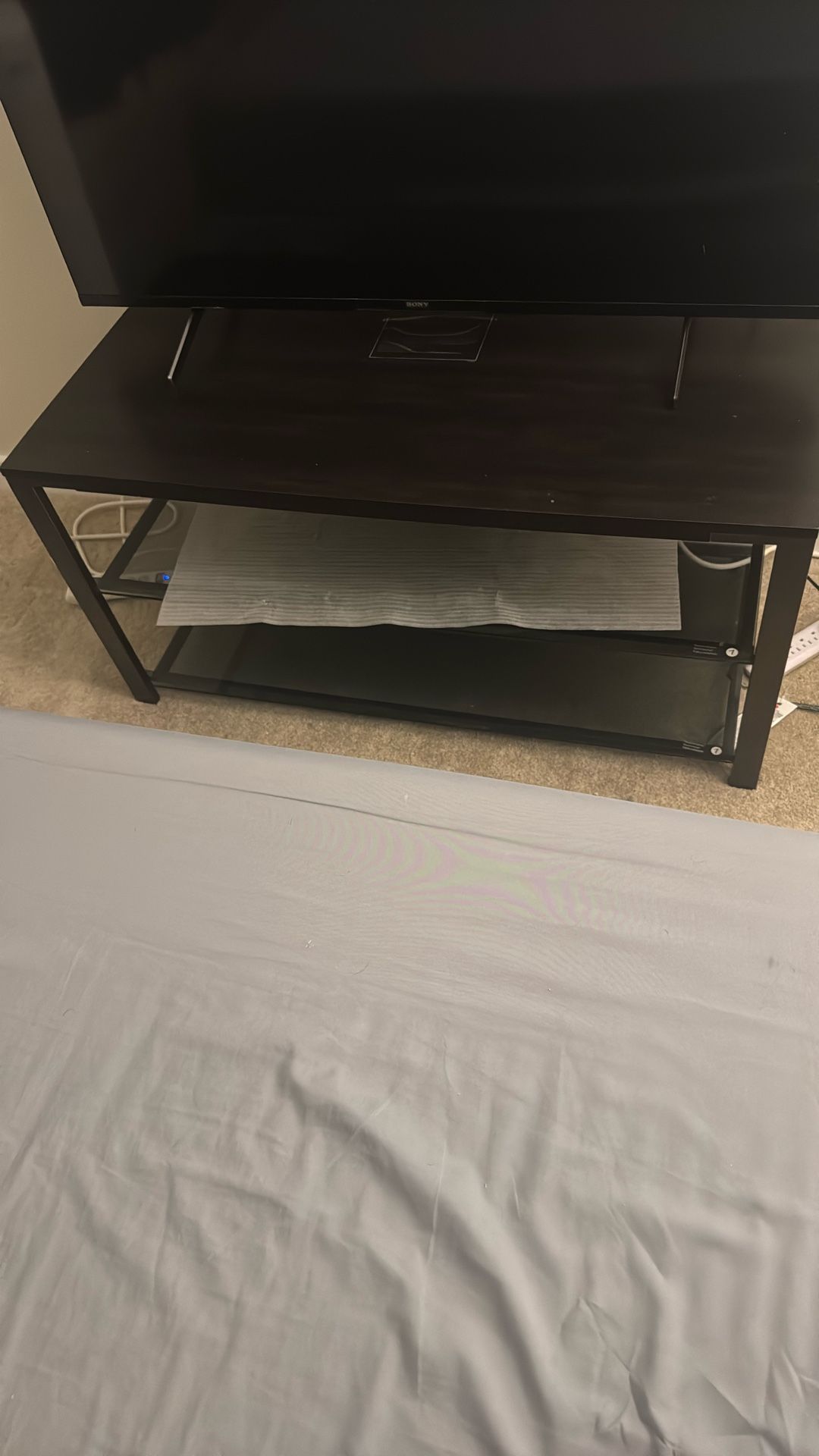 Black TV Stand / TV Table – Modern & Sturdy