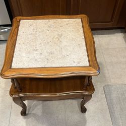 Marble Top Lamp Table 