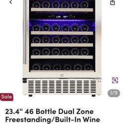 🔥 Still In Box! Wine Fridge – 46 Bottle Dual Zone – Brand New – $400 OBO