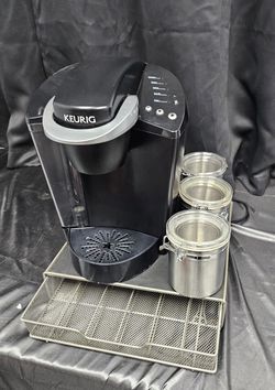 Keurig Coffee Maker Bundle – Coffee Station w/ 3 Canisters & 3 Mugs