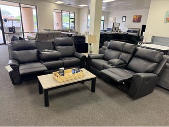Reclining sofa and loveseat set