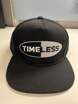 Timeless Cannabis Brand Adjustable Black Snapback Hat 