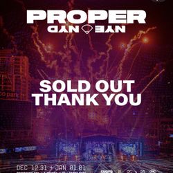 Proper Nye Ticket. Thursday Nyd Single Pass For Sale. 