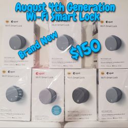 August 4th Generation Wi-Fi Smart Lock Brand New 