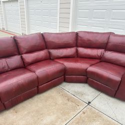 Leather Sectional 