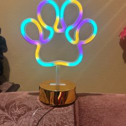 Dog Paw Neon Light 