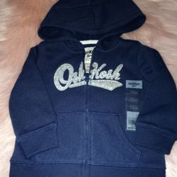 12 Months Baby Girl Oshkosh Hoodie New