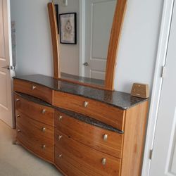 2 Night Stands And Dresser with Mirror 