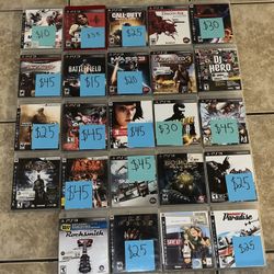 PlayStation 3 Video Game PS3 Mega Sale Collection Selling Individually Only