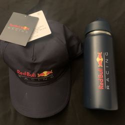 Red Bull hat and bottle