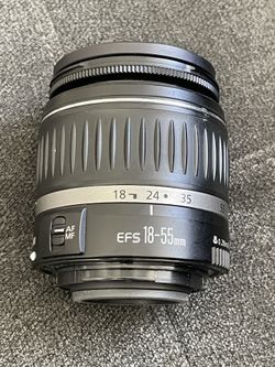 Canon Camera Lens EF-S 18-55mm F/3.5-5.6 II USM AF Lens Black Near Mint No Caps