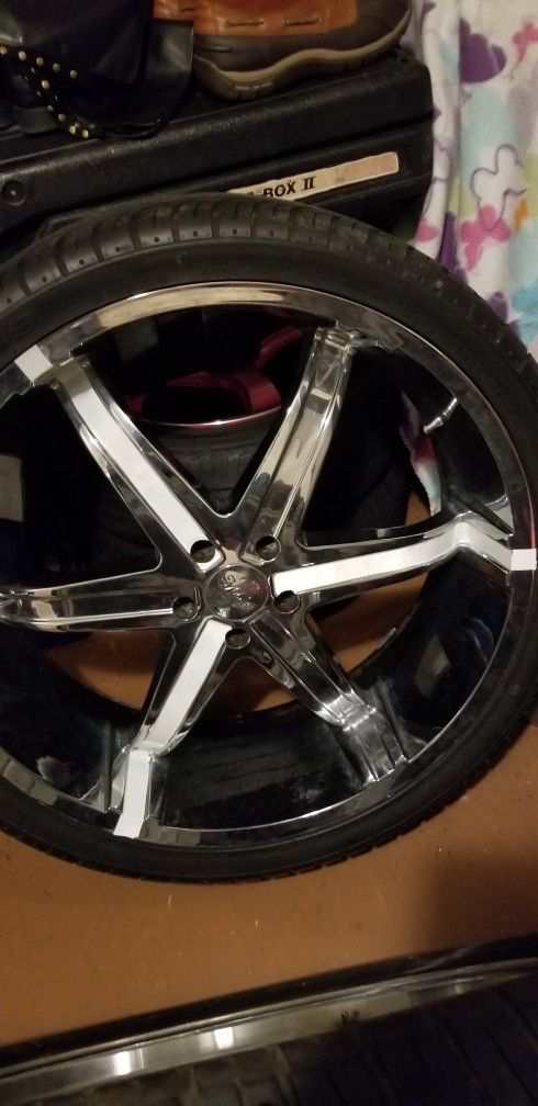 26" Rims With Tires