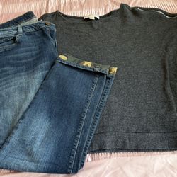 Michael Kors Jeans And Top. Size 10/M