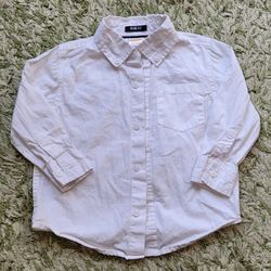 Toddler Boy Dress Shirt White