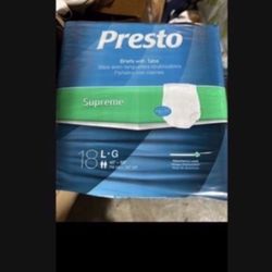 Adult Diapers Size Large With Tabs 12 Packs For 50.00