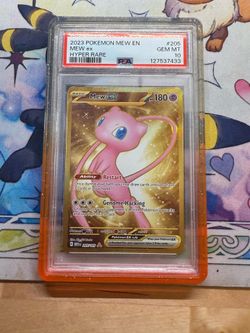 2023 POKEMON MEW EN 151 MEW ex GOLD HYPER RARE #205 PSA 10 GEM MINT