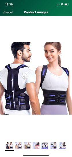 Posture Corrector for Women and Men, Upgraded Full Back Brace Support, Adjustable Shoulder Straightener for Improving Back Posture, Relief for Upper a