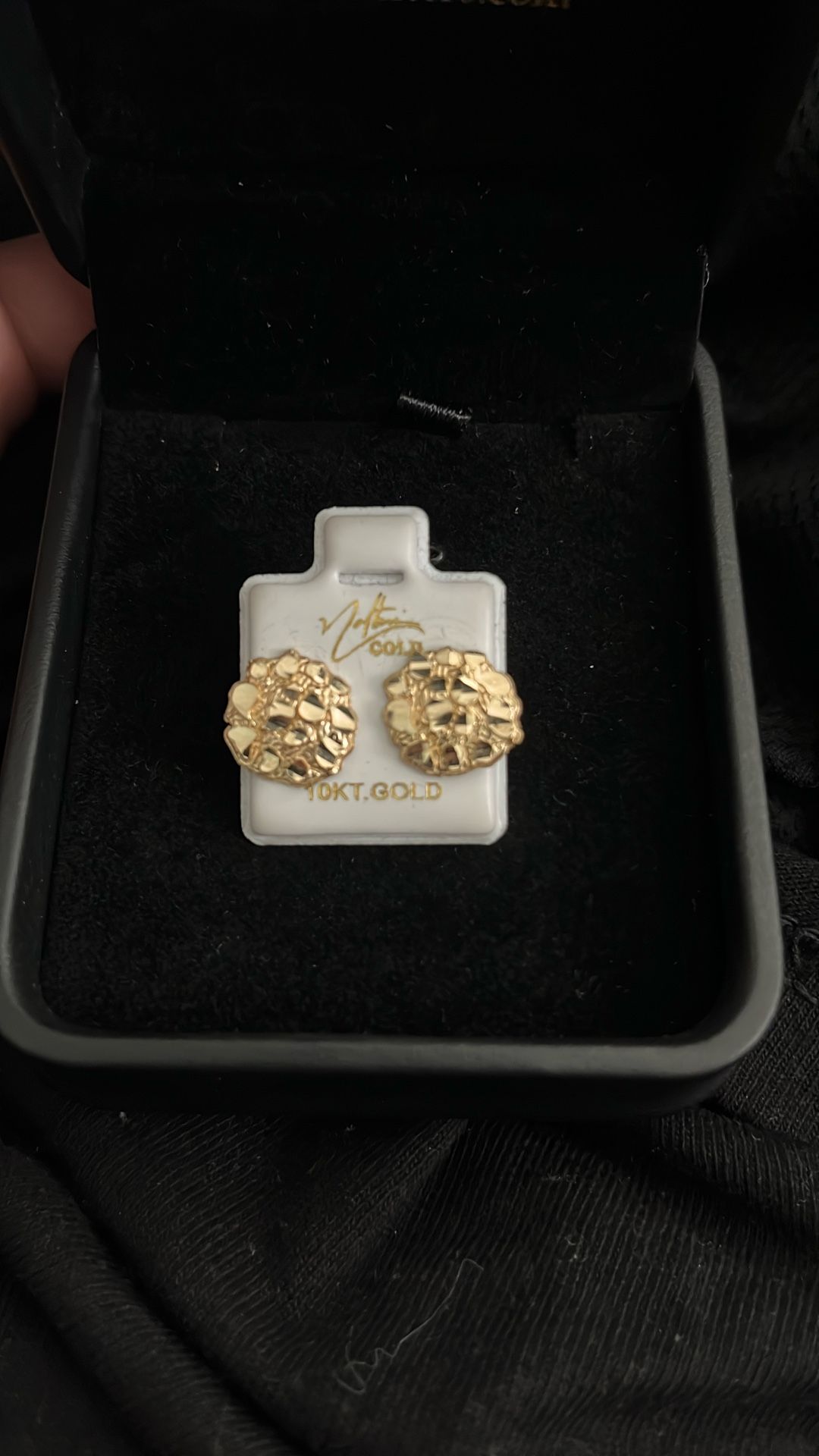 Gold Nugget Earrings