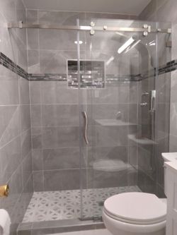 156 Puerta de Vidrio para baño